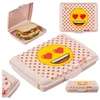Keeeper Food storage container deco-click-box mini 0.5L Carla "Emoji Hearts" 17x13x3.5cm pink
