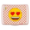 Keeeper Food storage container deco-click-box midi 1L Carla "Emoji Hearts" 17x13x7cm pink