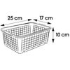 Keeeper Mini basket 25x17x10cm Fred transparent pilkas