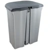 Keeeper Pedal bin for waste sorting 2x11L Torge 37.5x29.5x46 cm light sidabrinis