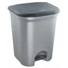 Keeeper Pedal bin for waste sorting 2x11L Torge 37.5x29.5x46 cm light sidabrinis