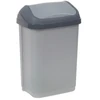 Keeeper Waste bin with rotating lid 10L Swantje 25.5x19x38cm light sidabrinis