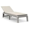 Keter Atlas sun lounger with cushion light pilkas