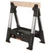 Keter Diy Wooden topped steak ROC Pro Gear Lumber Jack Sawhorse 71x69x82cm