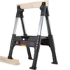 Keter Diy Wooden topped steak ROC Pro Gear Lumber Jack Sawhorse 71x69x82cm