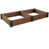 KETER WARZYWNIAK VISTA 121,5 x 121,5 x 27 (x2) BRĄZ 2PACK