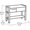 Keter Extendable Party Station walnut tone party table