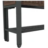 Keter Extendable Party Station walnut tone party table