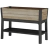 Keter Flower pot Deco Elevated Garden Bed 48L Walnut