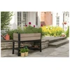 Keter Flower pot Deco Elevated Garden Bed 48L Walnut