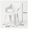 Keter Garden chair Bilbao Low Back baltas