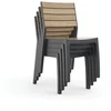 Keter Garden chair Deco Corale teak tone/pilka