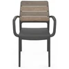 Keter Garden chair Deco Porto Armchair walnut/pilka
