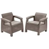 Lauko baldų komplektas Keter Garden chairs Corfu Duo Set beige