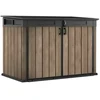 Keter Garden shed Deco Horizontal Shed walnut tone