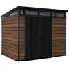 Keter Garden shed Deco Pent 9x7 walnut