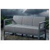 Keter Garden sofa three-seater Scandi Linea 3 Seater Sofa light pilka/dark steel pilka