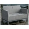Keter Garden sofa two-seater Scandi Form 2 Seater Sofa light pilka/dark steel pilka