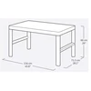 Keter Garden table Deco Lyon walnut/pilkas