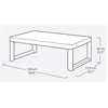 Keter Garden table Deco Lyon walnut/pilkas