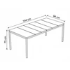Keter Garden table Deco Porto Nova 200 walnut/juodas