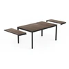 Keter Garden table extendable Deco Porto Nova Extendable 160-240 walnut/juodas