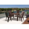 Keter Garden table Melody Quartet ruda