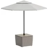 Keter Garden table/umbrella holder Luzon Parasol ash wood tone/beige