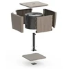 Keter Garden table/umbrella holder Luzon Parasol ash wood tone/beige