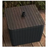 Keter Garden table/umbrella holder Luzon Parasol walnut/pilka