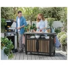 Keter Grilis table Deco Unity XL 207L walnut tone