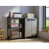 Keter Linear Base Cabinet 68x39x90cm juodas/pilkas/dark mėlynas