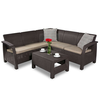 Lauko baldų komplektas Keter Corfu Relax Set dārza mēbeļu komplekts brūns 29202123599