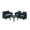 Lauko baldų komplektas Keter Allibert ELODIE SET WITH CLASSIC TABLE grafit-šviesiai pilka