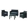Lauko baldų komplektas Keter Allibert ELODIE SET WITH CLASSIC TABLE grafit-šviesiai pilka