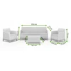 Keter Sodo baldų komplektas Scandi Forma 3 Seater Set light pilkas/dark steel pilkas