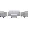 Keter Sodo baldų komplektas Scandi Forma 3 Seater Set light pilkas/dark steel pilkas
