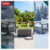 Keter Sodo baldų komplektas Scandi Linea Balcony Set pilka