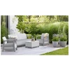 Keter Sodo baldų komplektas Scandi Linea 3 Seater Set light pilkas/dark steel pilkas