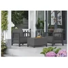 Keter Sodo baldų komplektas Scandi Linea Balcony Set pilka