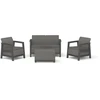 Lauko baldų komplektas Keter Sodo baldų komplektas Scandi Linea 2 Seater Set pilkas