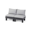 Keter Dvivietė sodo sofa „Elements“, pilka/šviesiai pilka, 8711245158037