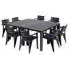 Garden4You Keter Sodo stalas Julie Double Table, pilkas (2 konfigūracijos)