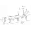 Keter Sun lounger Atlas light beige