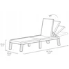 Keter Sun lounger Atlas light pilkas