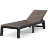 Keter Sun lounger Deco Porto pilkas/walnut