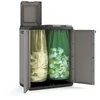 Keter Waste sorting system Split Basic 110L Recycling system 68x39x85cm dark pilkas/juodas