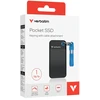 Kietasis diskas Verbatim Pocket SSD USB 3.2 Gen 2 1TB Juodas/Mėlyna