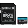 Kingston memory card 64GB Micro SDXC Canvas Go Plus Gen4 200MB/s A2 U3 V30 + adapter