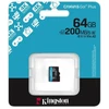 Atminties kortelė Kingston memory card 64GB Micro SDXC Canvas Go Plus Gen4 200MB/s A2 U3 V30